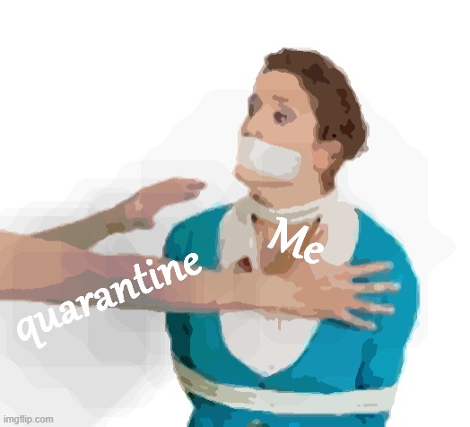 Hostage and LOVING IT! | quarantine; Me | image tagged in hostage woman,kidnapped,no school yasssssss,quarantine,self isolation and toilet paper | made w/ Imgflip meme maker