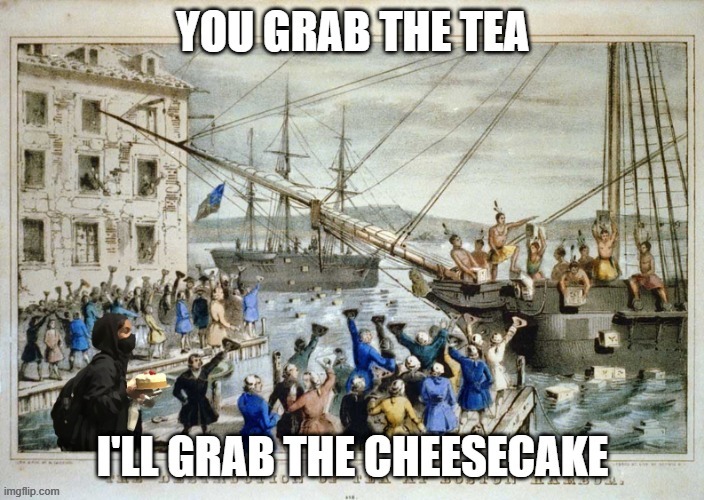 Cheesecake Protester | image tagged in protest,protester,cheesecake,looters,looting | made w/ Imgflip meme maker