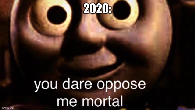 You Dare Oppose Me? | 2020: | image tagged in you dare oppose me | made w/ Imgflip meme maker