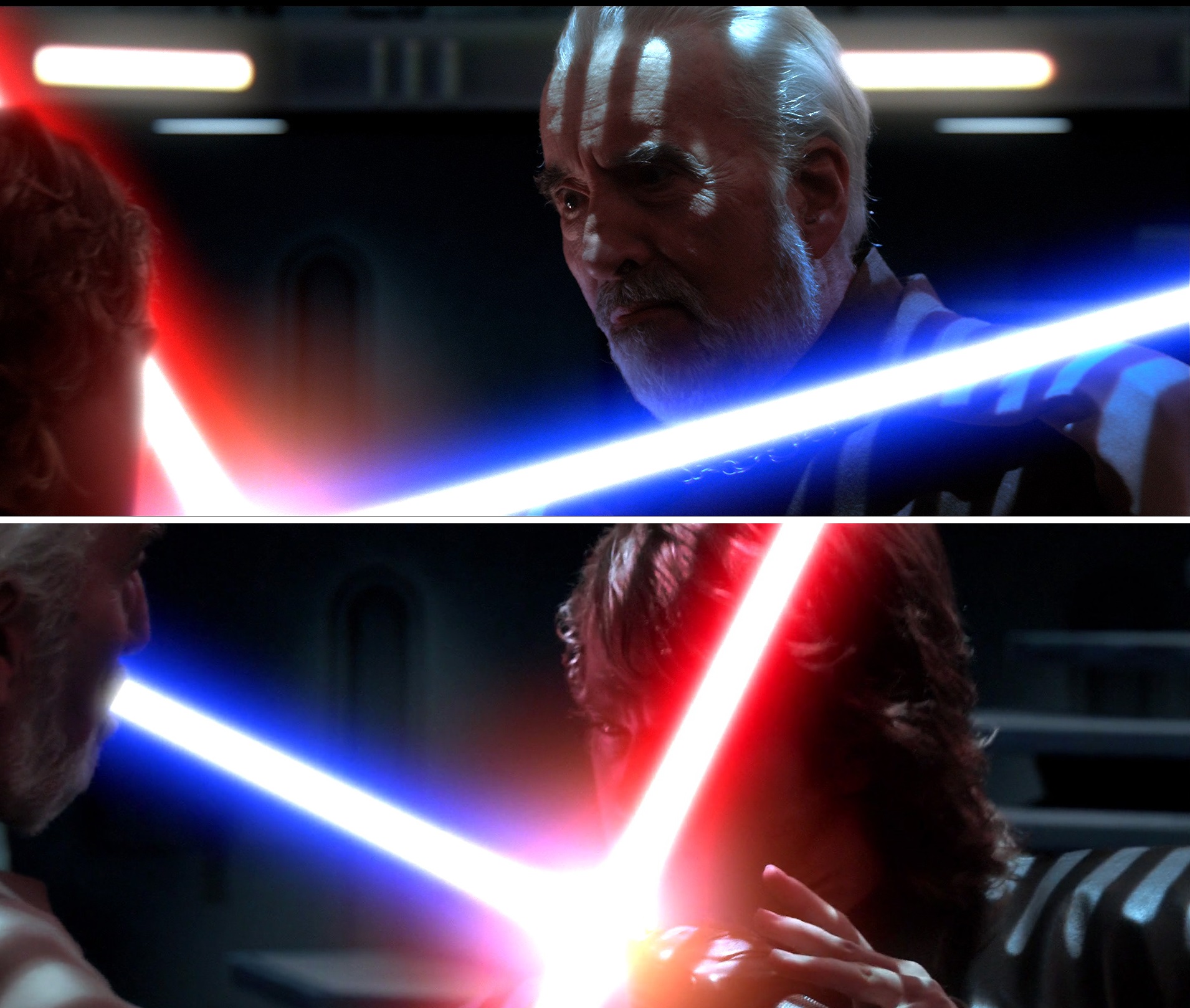 Dooku vs Anakin Star Wars ROTS 1 Blank Meme Template