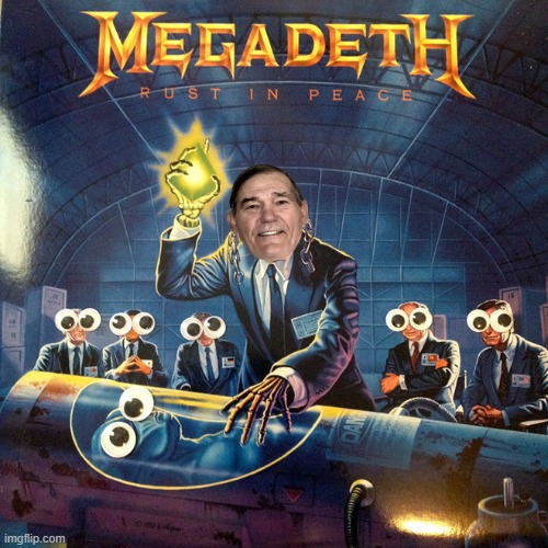 Megadeaths album cover with my face and googly eyes because I can! | image tagged in megadeath,album,kewlew,funny,stop reading the tags | made w/ Imgflip meme maker