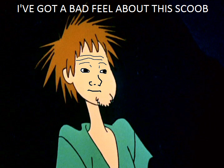 High Quality I’ve got a bad feel about this scoob Blank Meme Template