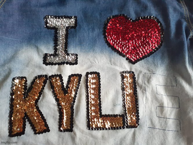 I LOVE SEQUINS. Complete the thought? | image tagged in i heart kylie,t-shirt,shirt,love,fan,fandom | made w/ Imgflip meme maker