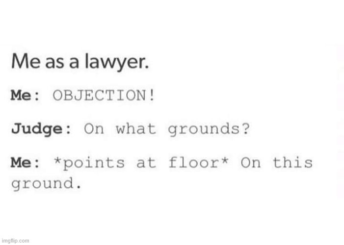 bahahaha | image tagged in lawyer,lawyers,grounded,judge,trial,jokes | made w/ Imgflip meme maker
