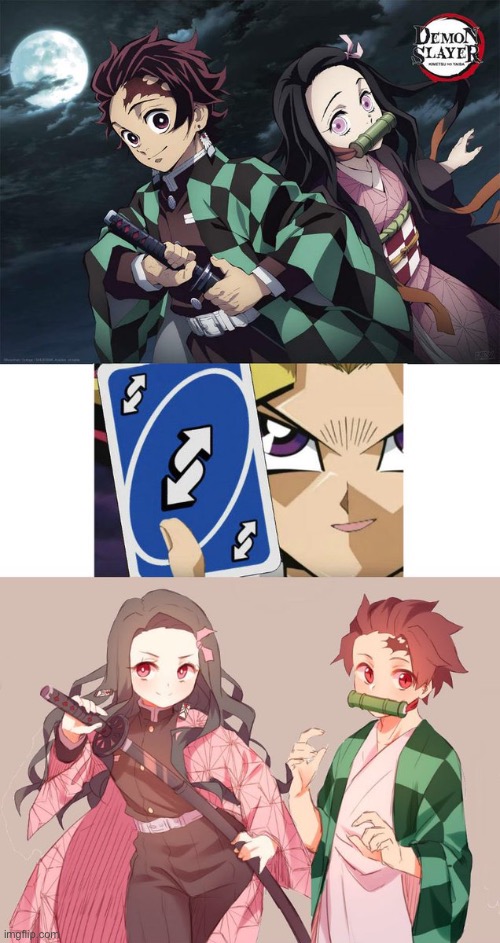 They are both so c u t e | image tagged in demon slayer | made w/ Imgflip meme maker