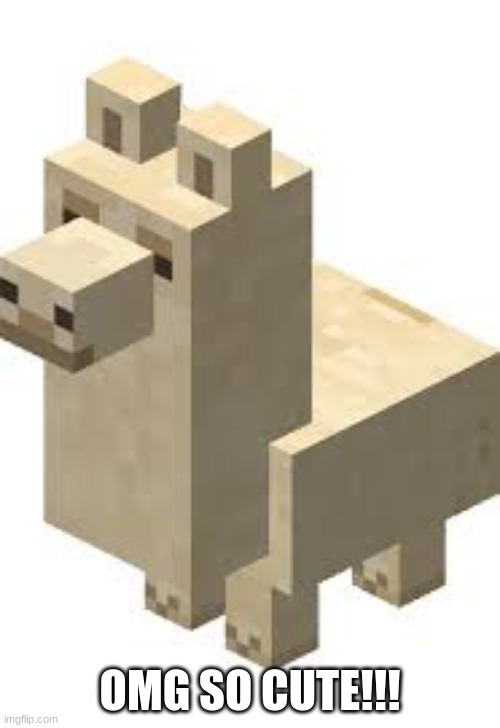 Baby Llama | OMG SO CUTE!!! | image tagged in llama,minecraft | made w/ Imgflip meme maker