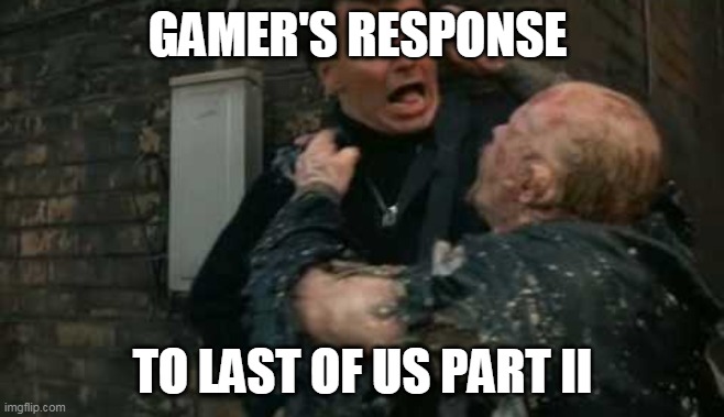 Robocop Don't Touch Me Man | GAMER'S RESPONSE; TO LAST OF US PART II | image tagged in robocop don't touch me man | made w/ Imgflip meme maker