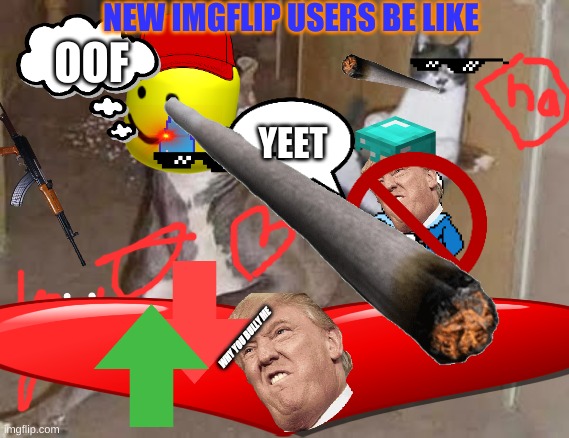 NEW IMGFLIP USERS BE LIKE; OOF; YEET; WHY YOU BULLY ME | made w/ Imgflip meme maker