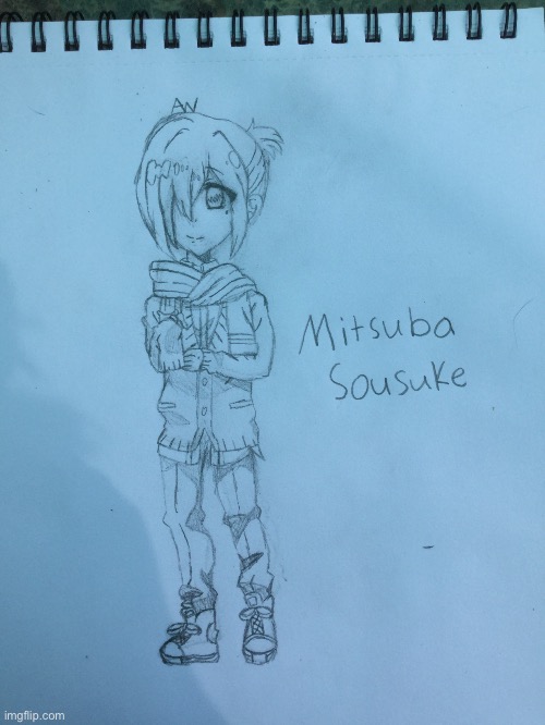 This is Mitsuba he is from a show I like | image tagged in tbhk | made w/ Imgflip meme maker