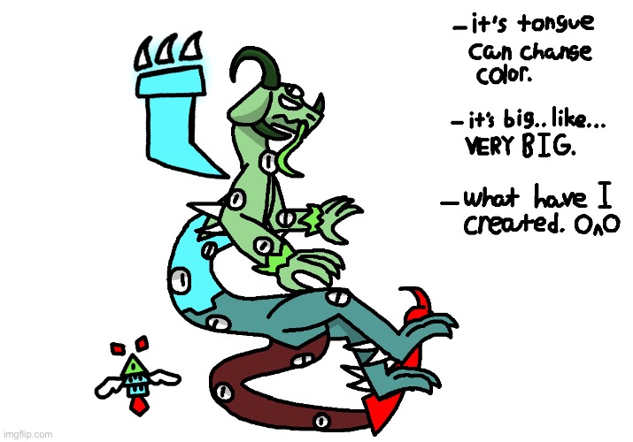 Long.. uh... dragon or whatever this is. | made w/ Imgflip meme maker