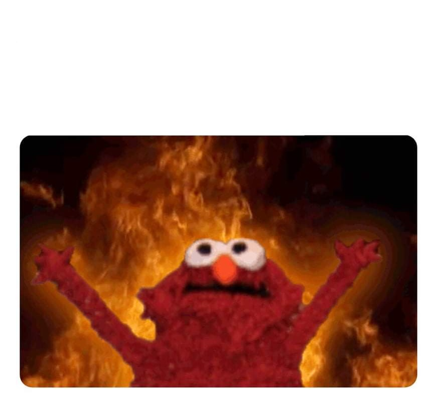 Picture Of Elmo On Fire Barebonestory