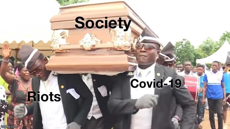 This is the whole fricken world right now. | image tagged in memes,funny,2020,coffin dance | made w/ Imgflip meme maker