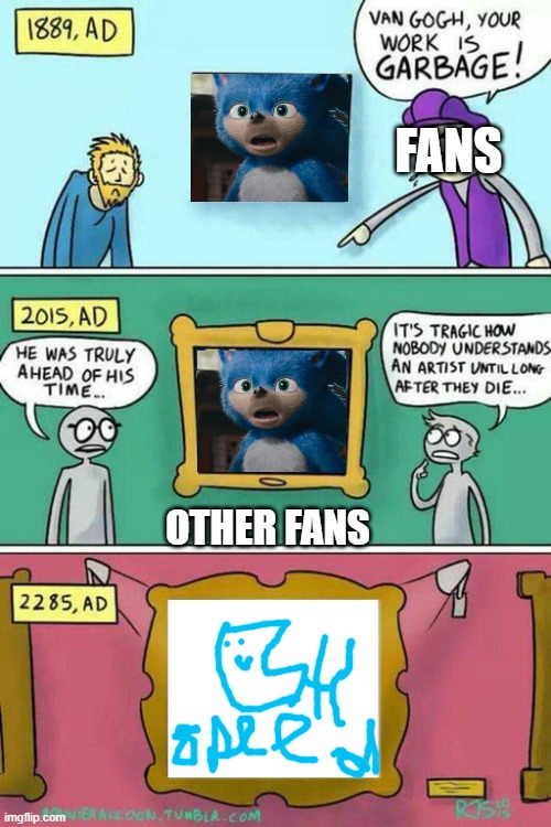 ye |  FANS; OTHER FANS | image tagged in van gogh meme template | made w/ Imgflip meme maker