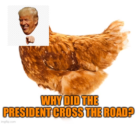 WHY DID THE PRESIDENT CROSS THE ROAD? | made w/ Imgflip meme maker