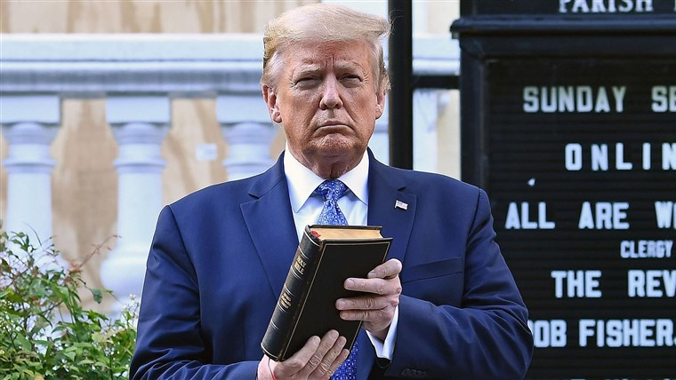 trump with bible Blank Meme Template