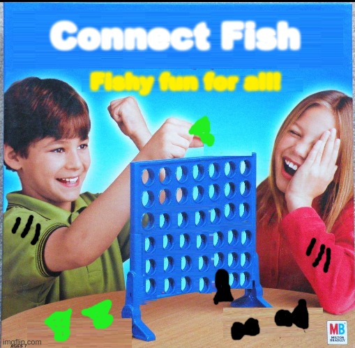 Blank Connect Four | Connect Fish; Fishy fun for all! | image tagged in blank connect four | made w/ Imgflip meme maker