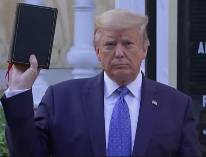 High Quality Trump Bible Blank Meme Template