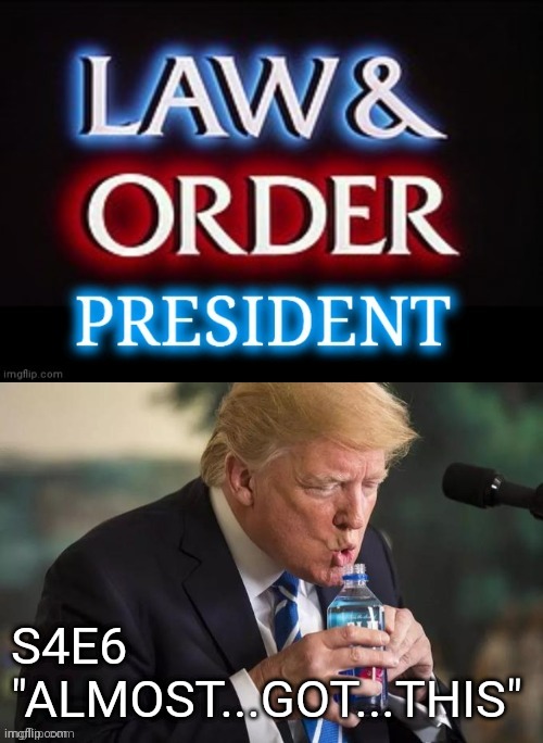 Not quite | S4E6
"ALMOST...GOT...THIS" | image tagged in donald trump,protesters,law and order,church,crowd of people | made w/ Imgflip meme maker