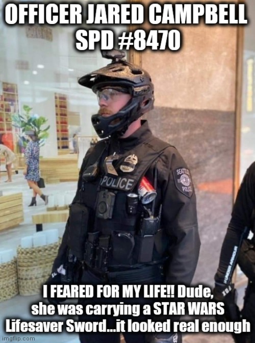 When asked why he maced a 9yr old girl | image tagged in police brutality,protest,anarchy,bullying | made w/ Imgflip meme maker