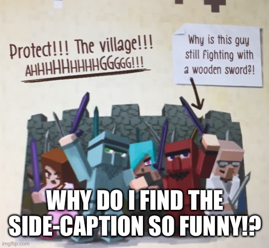 WHY DO I FIND THE SIDE-CAPTION SO FUNNY!? | made w/ Imgflip meme maker
