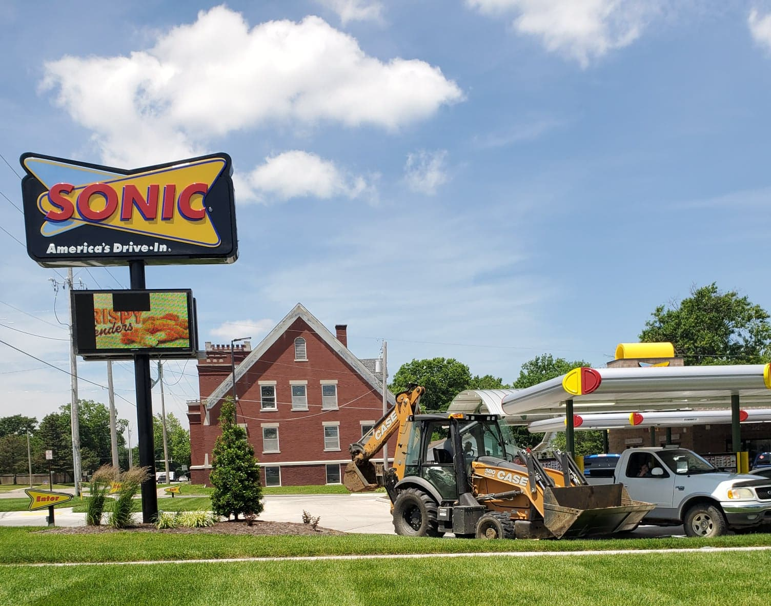 tractor at sonic Blank Meme Template