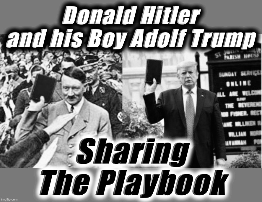 Small hands, smell of cabbage | Donald Hitler and his Boy Adolf Trump; Sharing
The Playbook | image tagged in adolf hitler,donald trump,memes,dumb and dumber,bad idea,captain trumps | made w/ Imgflip meme maker