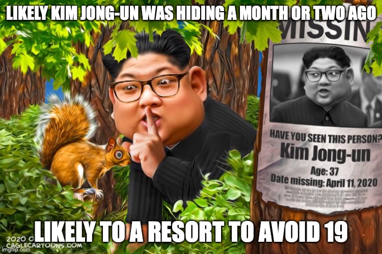 Missing | LIKELY KIM JONG-UN WAS HIDING A MONTH OR TWO AGO; LIKELY TO A RESORT TO AVOID 19 | image tagged in missing,kim jong un,memes | made w/ Imgflip meme maker