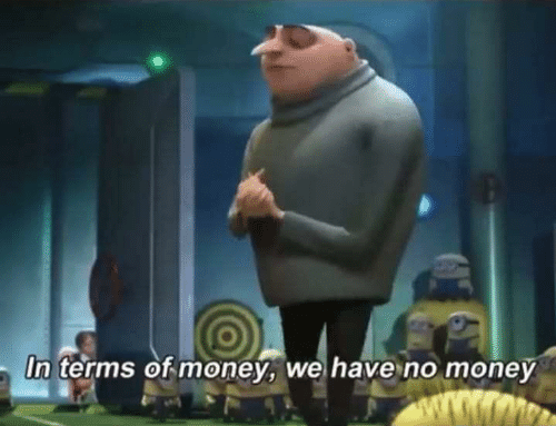 In terms of money Blank Meme Template