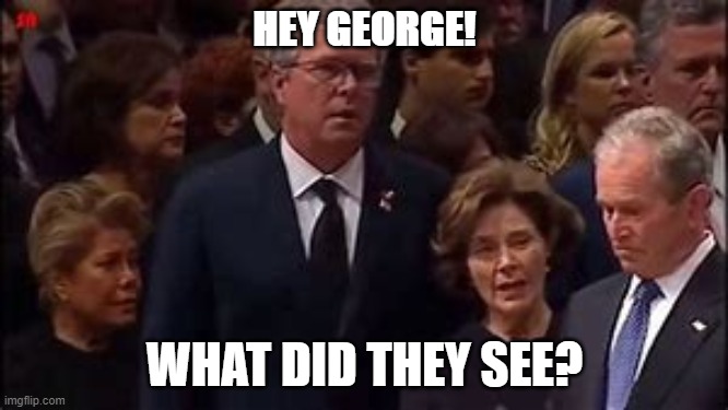 HEY GEORGE! WHAT DID THEY SEE? | made w/ Imgflip meme maker