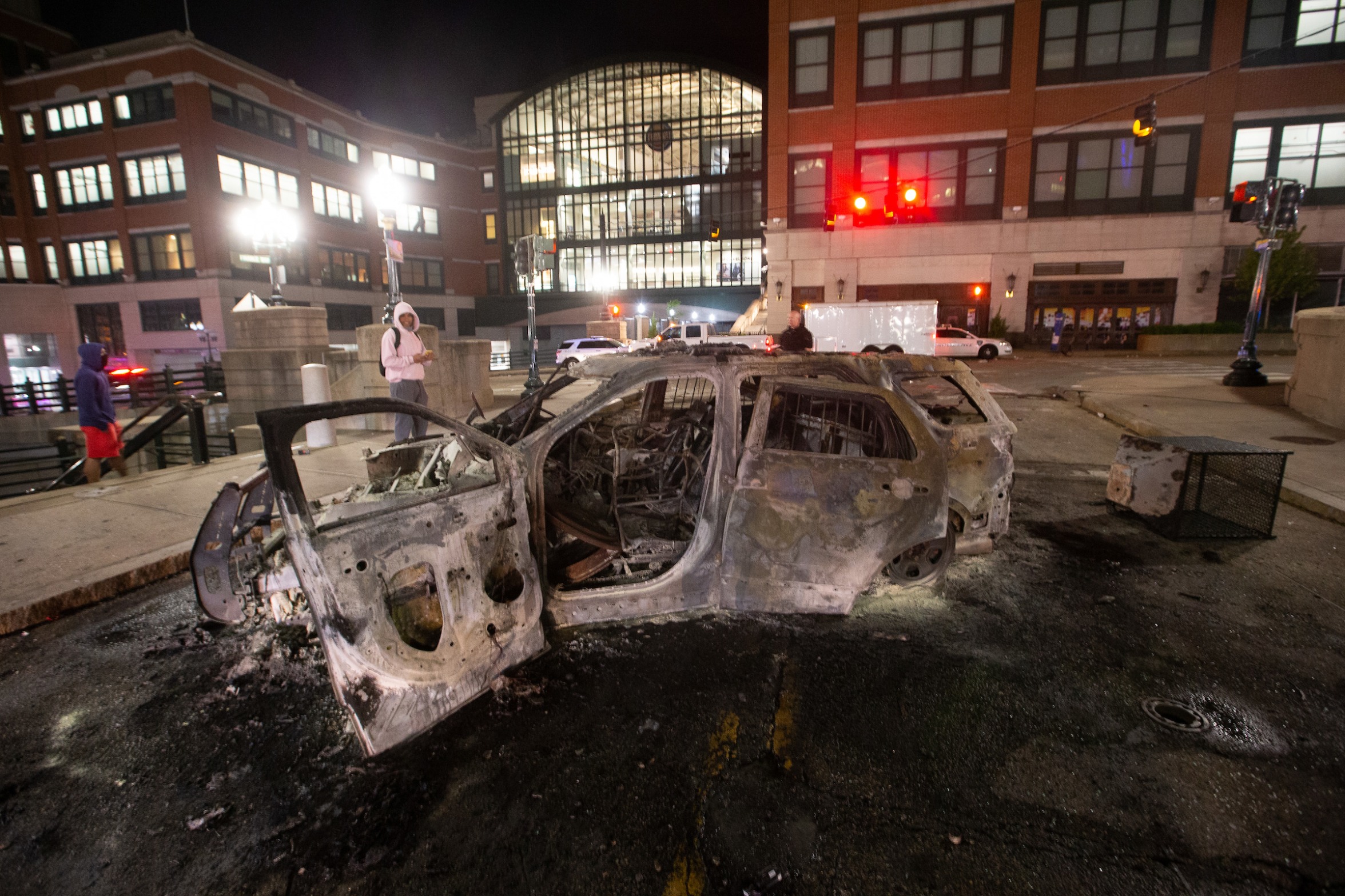 Providence Police Car Burned Blank Meme Template