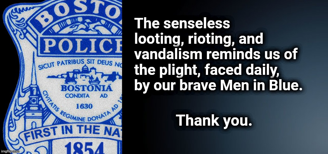 Thank you Men in Blue | The senseless looting, rioting, and vandalism reminds us of the plight, faced daily, by our brave Men in Blue. Thank you. | image tagged in cops,police,riot | made w/ Imgflip meme maker