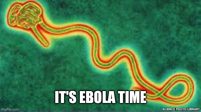 ebola | IT'S EBOLA TIME | image tagged in ebola | made w/ Imgflip meme maker