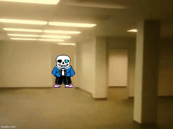Part 2: i keep exploring this weird place. Than i was feel like being watched by an unnatural entity | image tagged in backrooms,memes,funny,sans,undertale,creepy | made w/ Imgflip meme maker