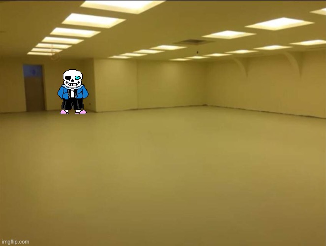 Part 3: i keep exploring, and i just relised this place was quite big. Im still got a feeling like being watched by something. | image tagged in backrooms,memes,funny,creepy,sans,undertale | made w/ Imgflip meme maker