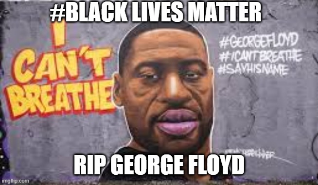 #black lives matter | #BLACK LIVES MATTER; RIP GEORGE FLOYD | image tagged in georgefloyd | made w/ Imgflip meme maker
