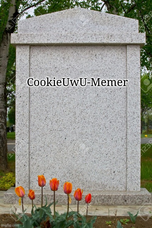CookieUwU-Memer has left Imgflip. | CookieUwU-Memer | image tagged in blank gravestone | made w/ Imgflip meme maker