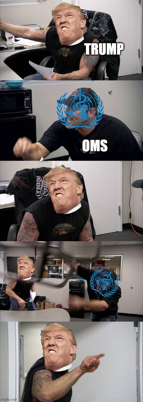 Trump and the OMS | TRUMP; OMS | image tagged in memes,american chopper argument | made w/ Imgflip meme maker