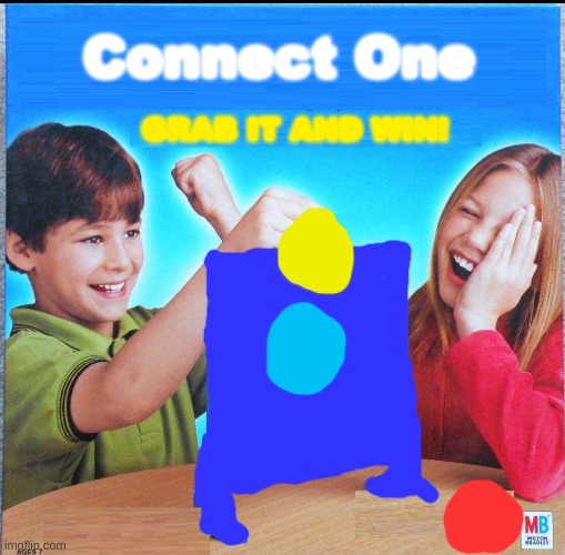 Blank Connect Four | Connect One; GRAB IT AND WIN! | image tagged in blank connect four | made w/ Imgflip meme maker