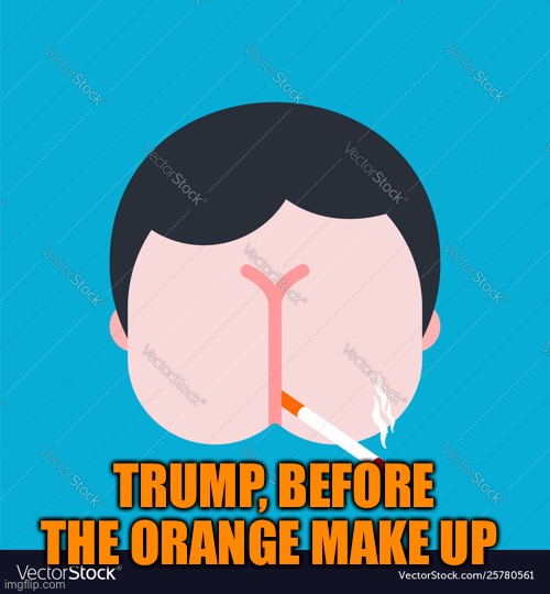 TRUMP, BEFORE THE ORANGE MAKE UP | made w/ Imgflip meme maker