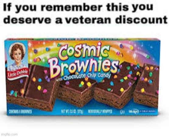 cosmic brownies | image tagged in cosmic,brownies | made w/ Imgflip meme maker