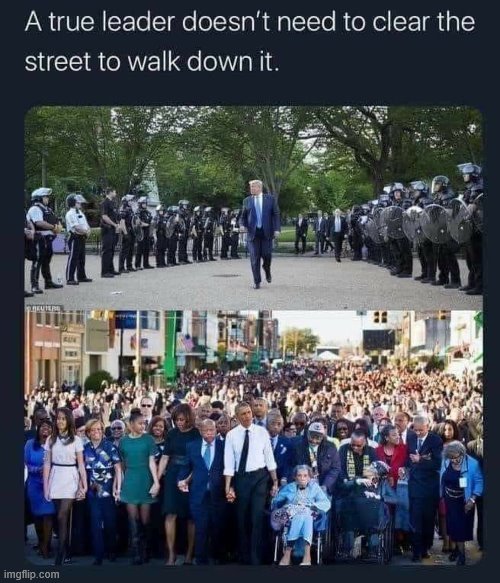 facts (repost) | image tagged in repost,police brutality,police,obama,trump,leadership | made w/ Imgflip meme maker