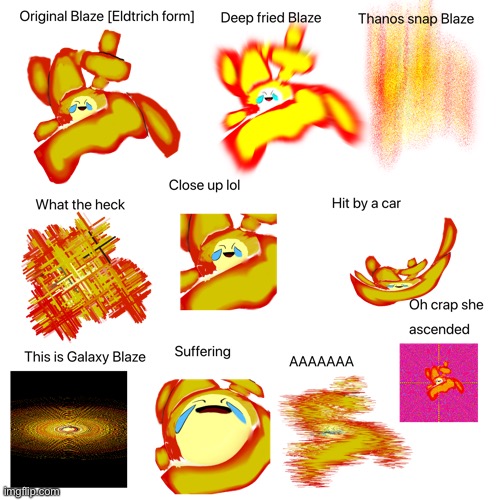 Gallery of Blaze | image tagged in ocs,photoshop | made w/ Imgflip meme maker