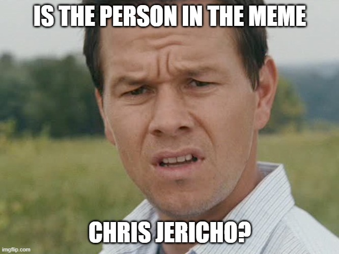 I am confused | IS THE PERSON IN THE MEME; CHRIS JERICHO? | image tagged in huh | made w/ Imgflip meme maker