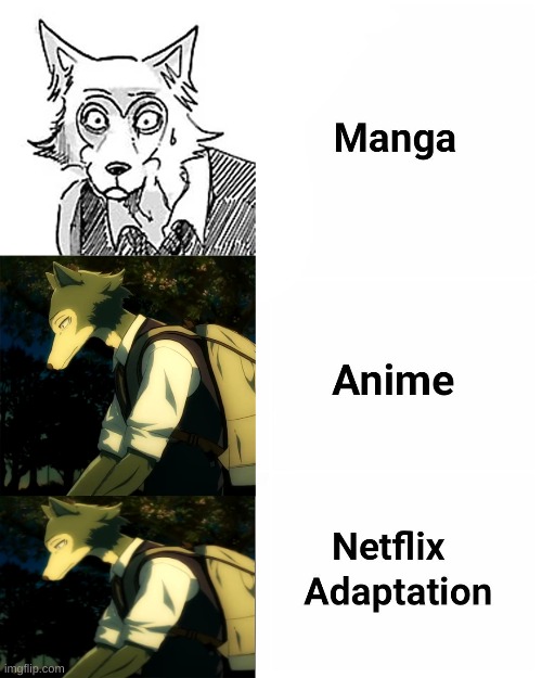 image tagged in memes,manga anime netflix adaption | made w/ Imgflip meme maker