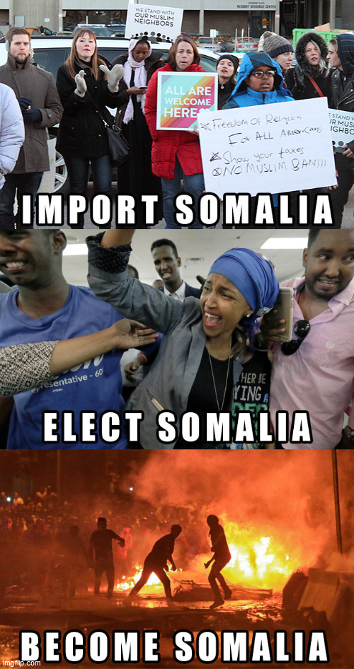 Somalia  USA | image tagged in somalia,ilhan omar | made w/ Imgflip meme maker