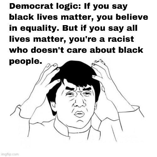 New leftist logic is an abomination to humanity | image tagged in liberal logic,liberal,black lives matter,all lives matter | made w/ Imgflip meme maker