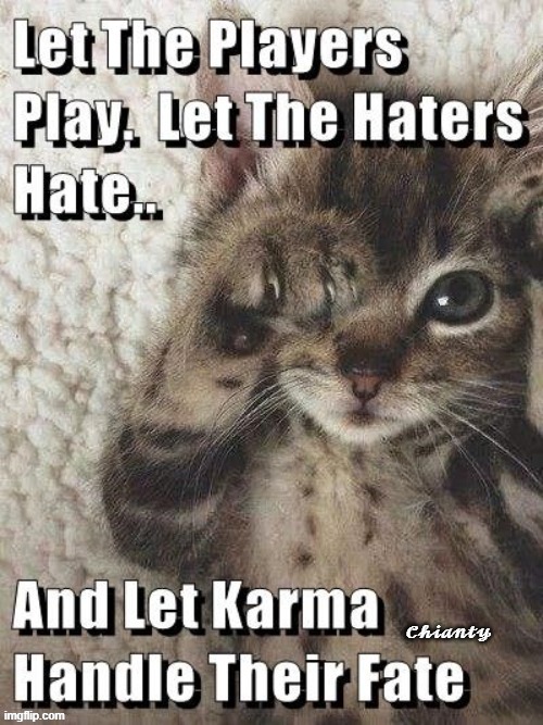 Let them? | image tagged in karma | made w/ Imgflip meme maker