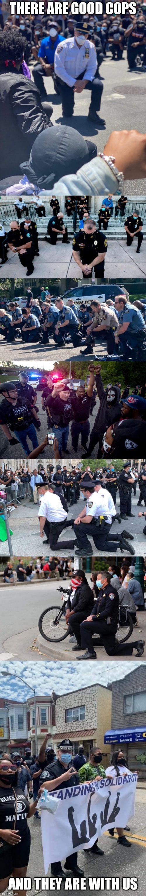 When they say those who join anti-police brutality protests are full of hate and the real issue. Guess who else is joining? | image tagged in police,police brutality,protest,protesters,solidarity,conservative logic | made w/ Imgflip meme maker