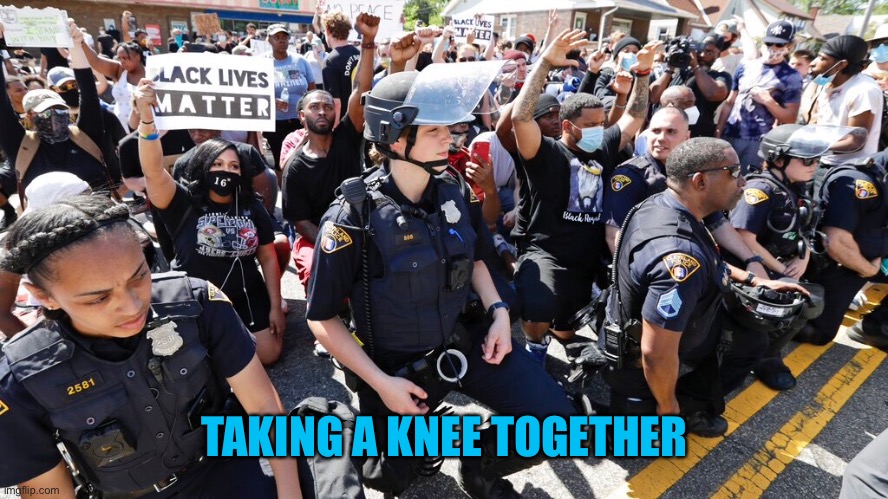TAKING A KNEE TOGETHER | made w/ Imgflip meme maker