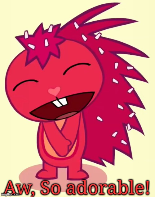 Happy Flaky (HTF) | Aw, So adorable! | image tagged in happy flaky htf | made w/ Imgflip meme maker